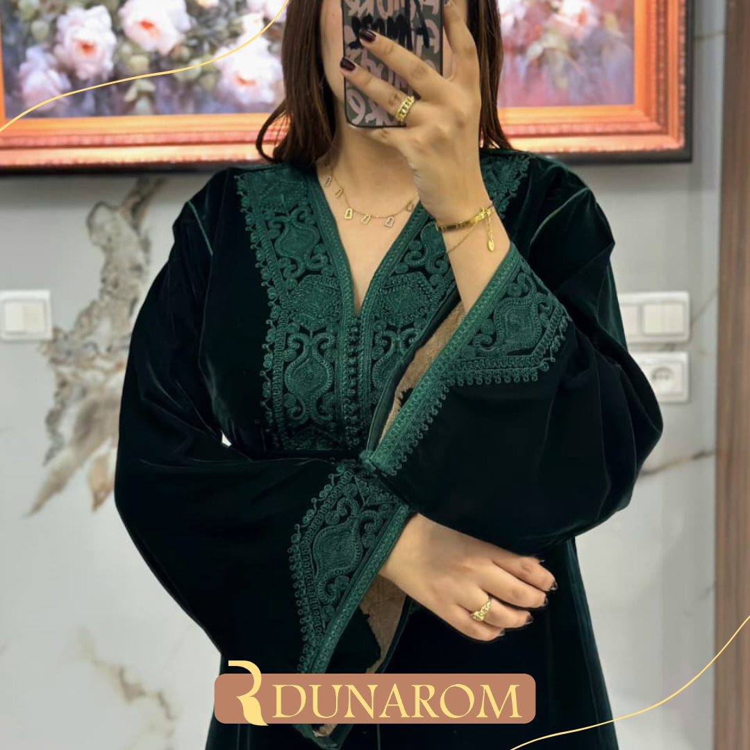 😍✨ قفطان مبرة تاج الفاخر