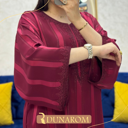 👑 قفطان كريب دوسوا كوريا جوهرة