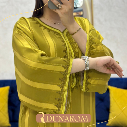 👑 قفطان كريب دوسوا كوريا جوهرة