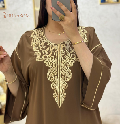 غندورة مغربية أنيقة بتطريز فاخر ✨