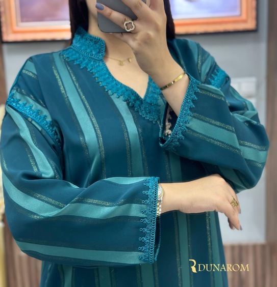 💎 قفطان كريب دوسوا كوريا جوهرة