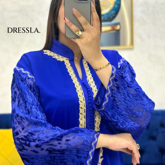 قفطان مغربي أنيق بلمسة تقليدية ✨ قطعة واحدة بستايل راقٍ 💖